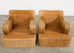Pair of Ralph Lauren Wicker Lounge Chairs and Ottoman