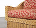 Pair of Bielecky Brothers Rattan Wicker Lounge Chairs + Ottoman