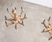Pair of RH French Baroque Style Carved Wood 8-Arm Chandeliers