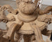 Pair of RH French Baroque Style Carved Wood 8-Arm Chandeliers
