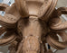 Pair of RH French Baroque Style Carved Wood 8-Arm Chandeliers