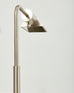 Pair of Casella Satin Nickel Adjustable Pharmacy Floor Lamps