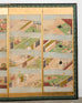 Pair Japanese Edo Six Panel Screens Tale of Genji
