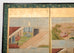 Pair Japanese Edo Six Panel Screens Tale of Genji