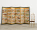 Pair Japanese Edo Six Panel Screens Tale of Genji