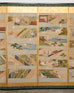 Pair Japanese Edo Six Panel Screens Tale of Genji
