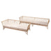 Pair of McGuire Organic Modern Rattan Cathedral Sofas 7 Ft 9 Ft