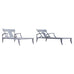 Pair of Neoclassical Greco-Roman Klismos Chaise Lounges