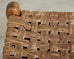 Pair of Primitive Woven Hickory Bark Rush Stools