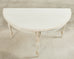 Pair of Swedish Gustavian Style Painted Pine Demilune Consoles