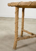 Pair of Danny Ho Fong Organic Modern Rattan Marble Tables