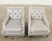 Pair of Thomas Pheasant for Baker Max Tufted Club Chairs