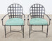 Pair of Mario Papperzini for Salterini Style Garden Dining Chairs