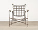 Mario Papperzini Amalfi Iron Garden Lounge Chair + Ottoman