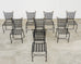 Set of Eight Mario Papperzini for Salterini Garden Dining Chairs