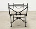 Neoclassical Style Horned Aluminum Bench after Diego Giacometti