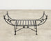 Neoclassical Style Horned Aluminum Bench after Diego Giacometti