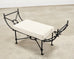 Neoclassical Style Horned Aluminum Bench after Diego Giacometti