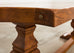 Country French Oak Parquet Top Farmhouse Trestle Dining Table