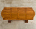 Country French Oak Parquet Top Farmhouse Trestle Dining Table