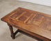 Country French Oak Parquetry-Top Farmhouse Dining Table 8 Ft