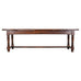 Country French Oak Parquetry-Top Farmhouse Dining Table 8 Ft