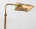Mid-Century Adjustable Patinated Brass Pharmacy Floor Lamp
