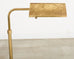 Mid-Century Adjustable Patinated Brass Pharmacy Floor Lamp