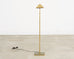 Mid-Century Adjustable Patinated Brass Pharmacy Floor Lamp
