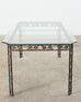 Art Nouveau Iron Bronze Leaf Garden Dining Table