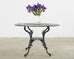 Neoclassical Style Round Aluminum Patio Garden Dining Table