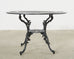 Neoclassical Style Round Aluminum Patio Garden Dining Table