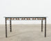 Art Nouveau Iron Bronze Leaf Garden Dining Table