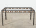 Art Nouveau Iron Bronze Leaf Garden Dining Table