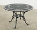 Neoclassical Style Round Aluminum Patio Garden Dining Table