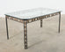 Art Nouveau Iron Bronze Leaf Garden Dining Table