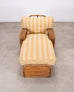 Paul T. Frankl Rattan Six-Strand Square Pretzel Chaise Longue