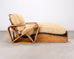 Paul T. Frankl Rattan Six-Strand Square Pretzel Chaise Longue