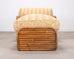 Paul T. Frankl Rattan Six-Strand Square Pretzel Chaise Longue