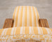 Paul T. Frankl Rattan Six-Strand Square Pretzel Chaise Longue