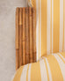 Paul T. Frankl Rattan Six-Strand Square Pretzel Chaise Longue