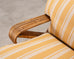 Paul T. Frankl Rattan Six-Strand Square Pretzel Chaise Longue