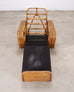 Paul T. Frankl Rattan Six-Strand Square Pretzel Chaise Longue