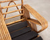 Paul T. Frankl Rattan Six-Strand Square Pretzel Chaise Longue