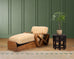 Paul T. Frankl Rattan Six-Strand Square Pretzel Chaise Longue