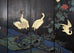 Chinese Export Eight Panel Coromandel Screen Bird Landscape