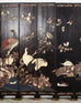 Chinese Export Eight Panel Coromandel Screen Bird Landscape