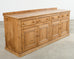 19th Century Country French Provincial Pine Sideboard 7 Ft