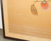 Japanese Showa Four Panel Screen Persimmon Branch in Snow