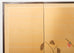 Japanese Showa Four Panel Screen Persimmon Branch in Snow